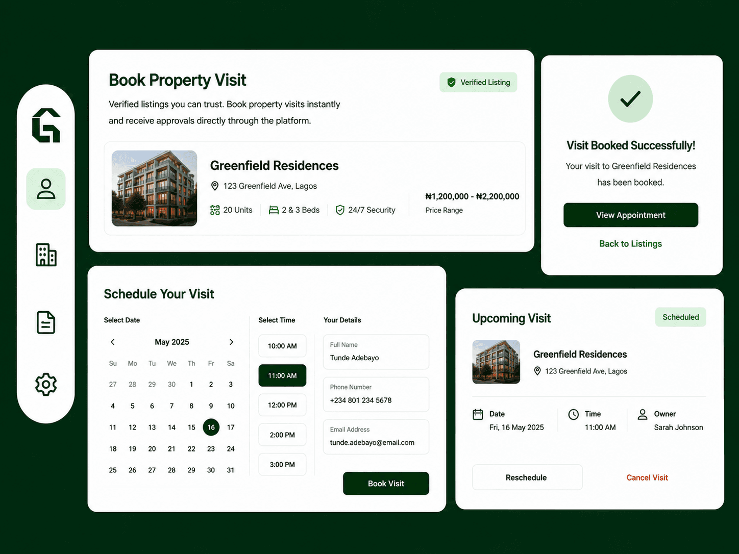 Verified Listings & Scheduled Visits